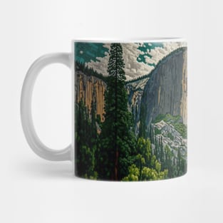 Mosaic Yosemite National Park Landscape | Half Dome | El Capitan Mug